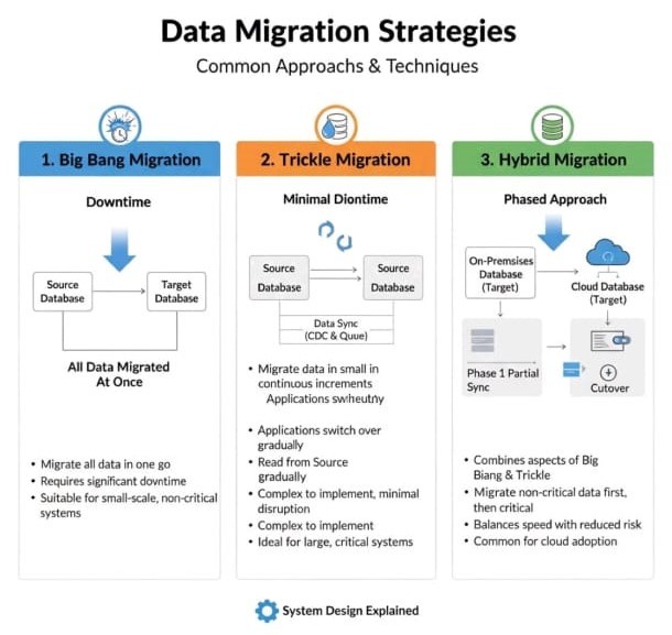 Types of data migration